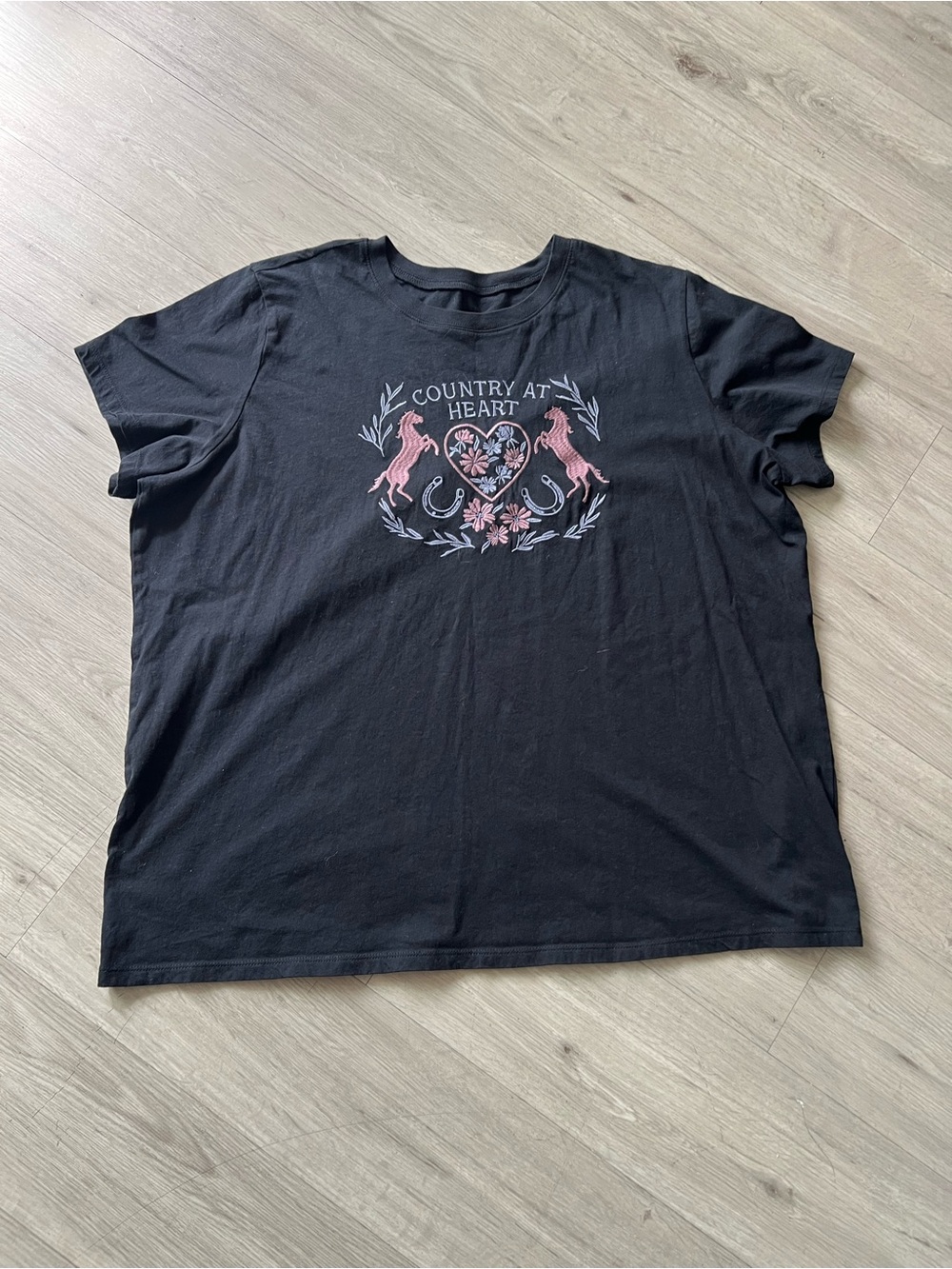 Torrid Country At Heart Black Tee Sz 3X